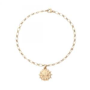 CHANEL Gold Logo Charm Bracelet